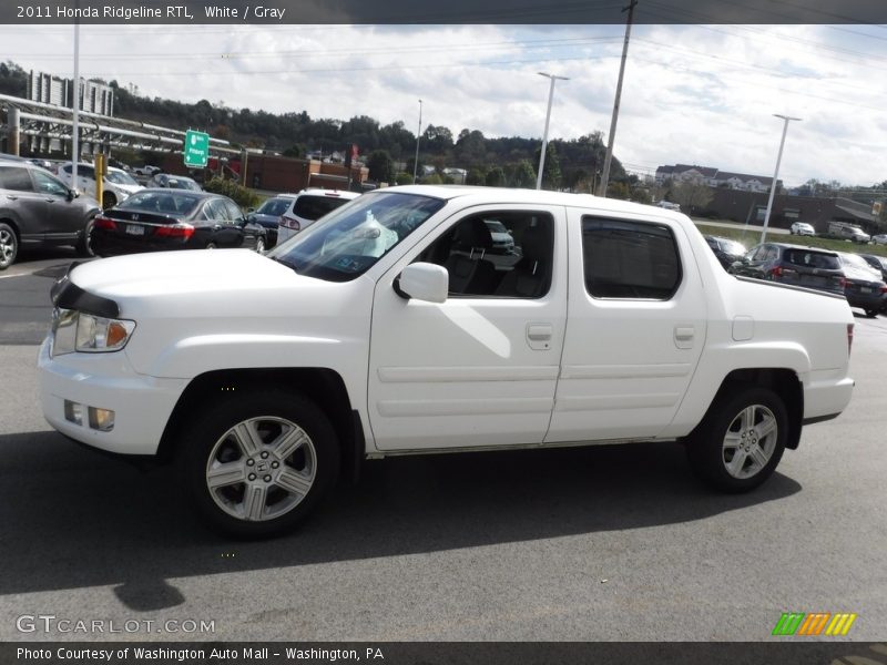 White / Gray 2011 Honda Ridgeline RTL