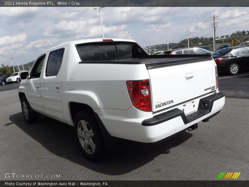 White / Gray 2011 Honda Ridgeline RTL