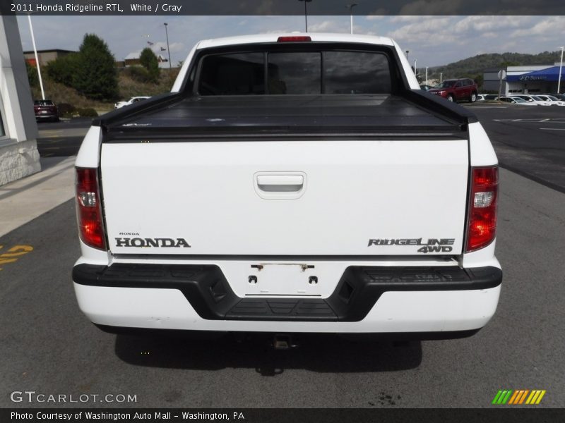 White / Gray 2011 Honda Ridgeline RTL