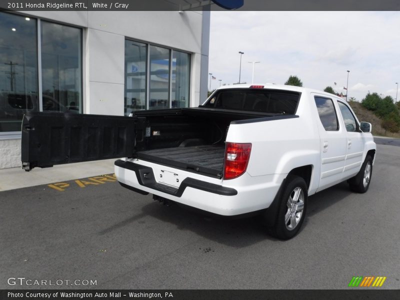 White / Gray 2011 Honda Ridgeline RTL