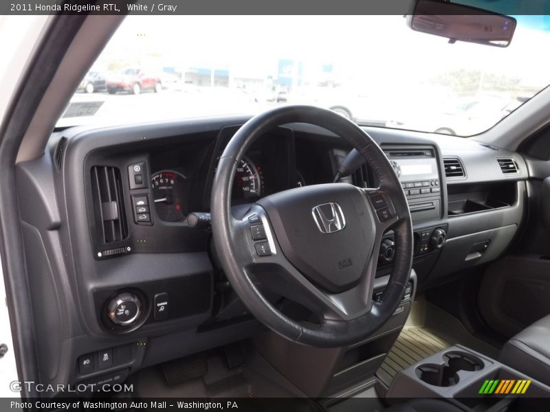 White / Gray 2011 Honda Ridgeline RTL
