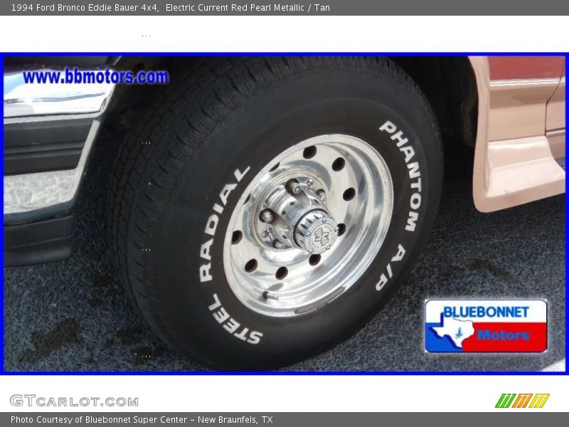 Electric Current Red Pearl Metallic / Tan 1994 Ford Bronco Eddie Bauer 4x4
