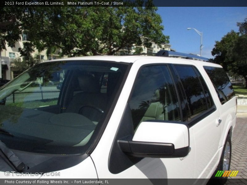 White Platinum Tri-Coat / Stone 2013 Ford Expedition EL Limited