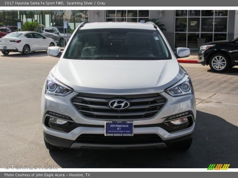 Sparkling Silver / Gray 2017 Hyundai Santa Fe Sport FWD