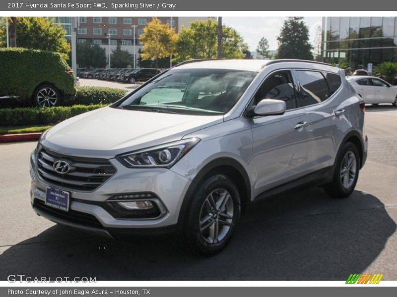 Sparkling Silver / Gray 2017 Hyundai Santa Fe Sport FWD