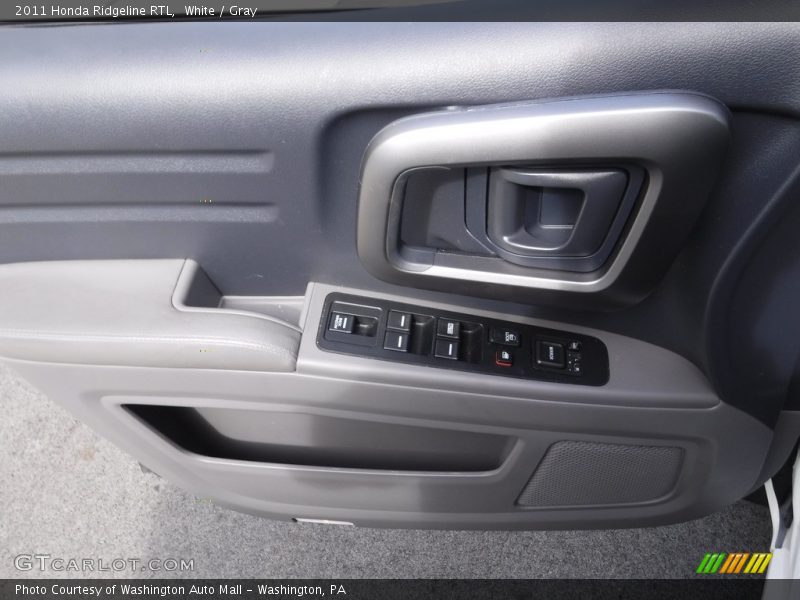 White / Gray 2011 Honda Ridgeline RTL
