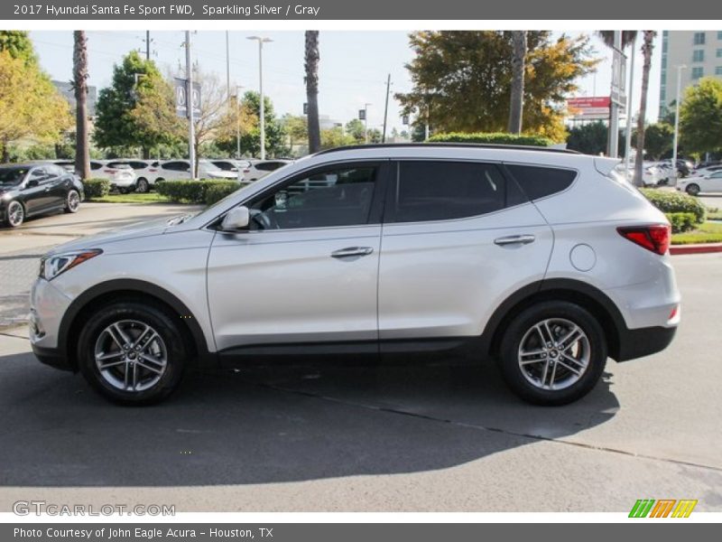 Sparkling Silver / Gray 2017 Hyundai Santa Fe Sport FWD