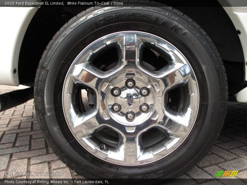 White Platinum Tri-Coat / Stone 2013 Ford Expedition EL Limited