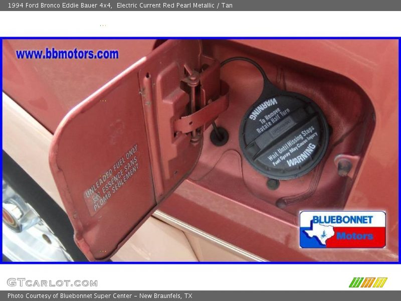 Electric Current Red Pearl Metallic / Tan 1994 Ford Bronco Eddie Bauer 4x4
