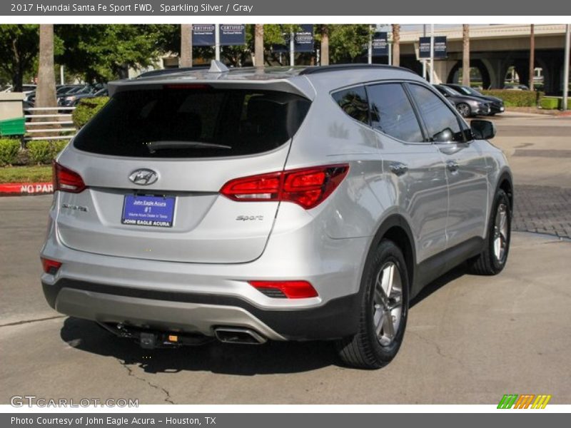 Sparkling Silver / Gray 2017 Hyundai Santa Fe Sport FWD