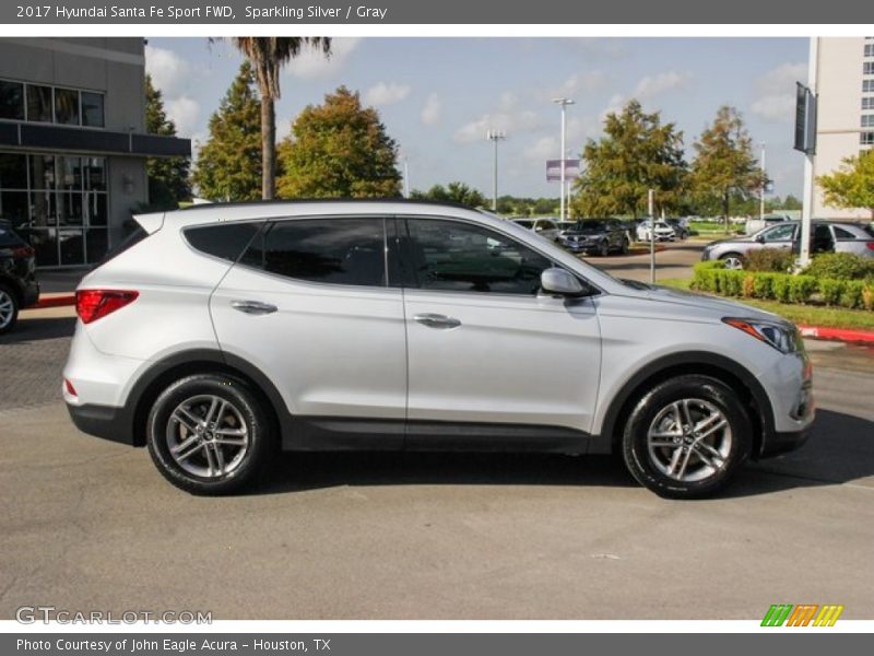 Sparkling Silver / Gray 2017 Hyundai Santa Fe Sport FWD