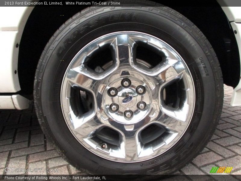 White Platinum Tri-Coat / Stone 2013 Ford Expedition EL Limited