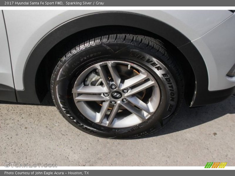 Sparkling Silver / Gray 2017 Hyundai Santa Fe Sport FWD