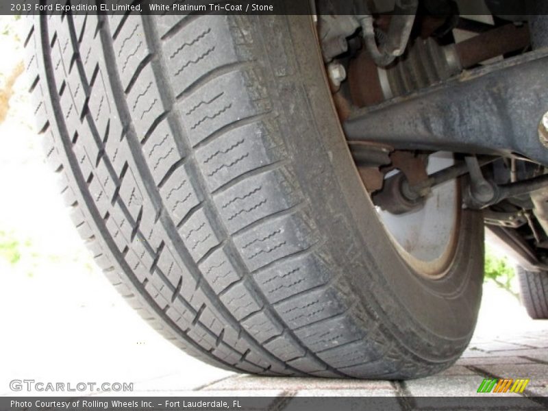 White Platinum Tri-Coat / Stone 2013 Ford Expedition EL Limited