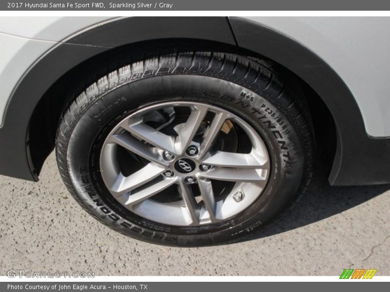 Sparkling Silver / Gray 2017 Hyundai Santa Fe Sport FWD