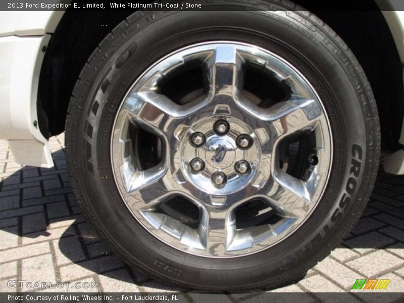 White Platinum Tri-Coat / Stone 2013 Ford Expedition EL Limited