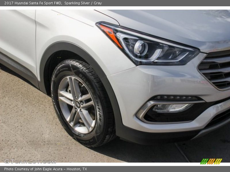 Sparkling Silver / Gray 2017 Hyundai Santa Fe Sport FWD