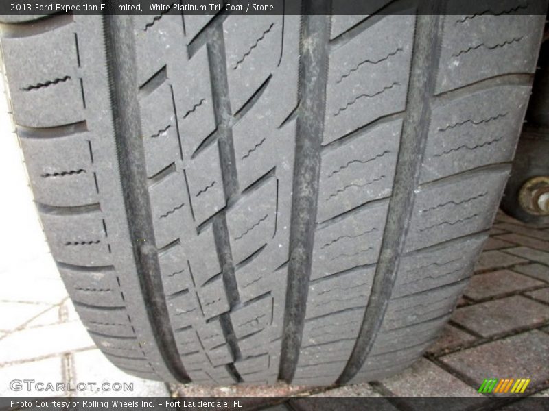 White Platinum Tri-Coat / Stone 2013 Ford Expedition EL Limited