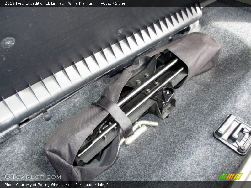 White Platinum Tri-Coat / Stone 2013 Ford Expedition EL Limited
