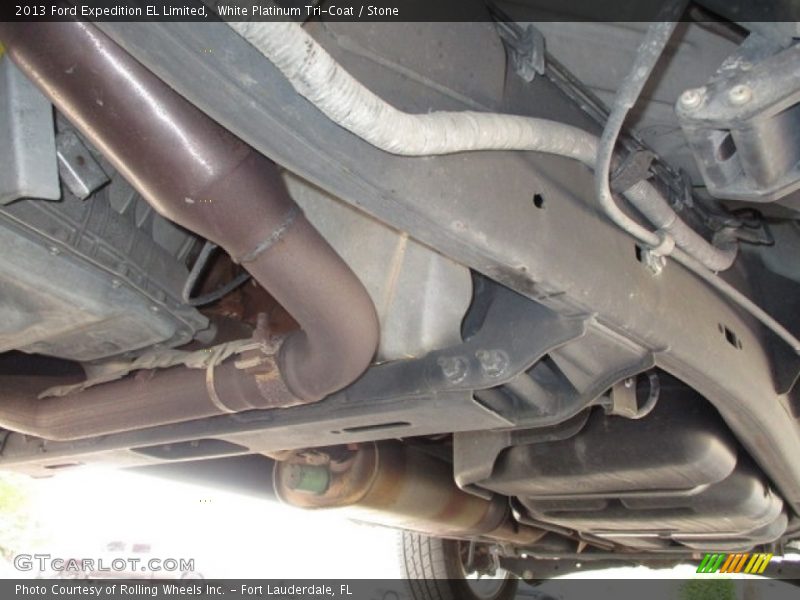 White Platinum Tri-Coat / Stone 2013 Ford Expedition EL Limited