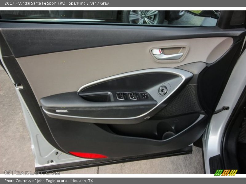Sparkling Silver / Gray 2017 Hyundai Santa Fe Sport FWD