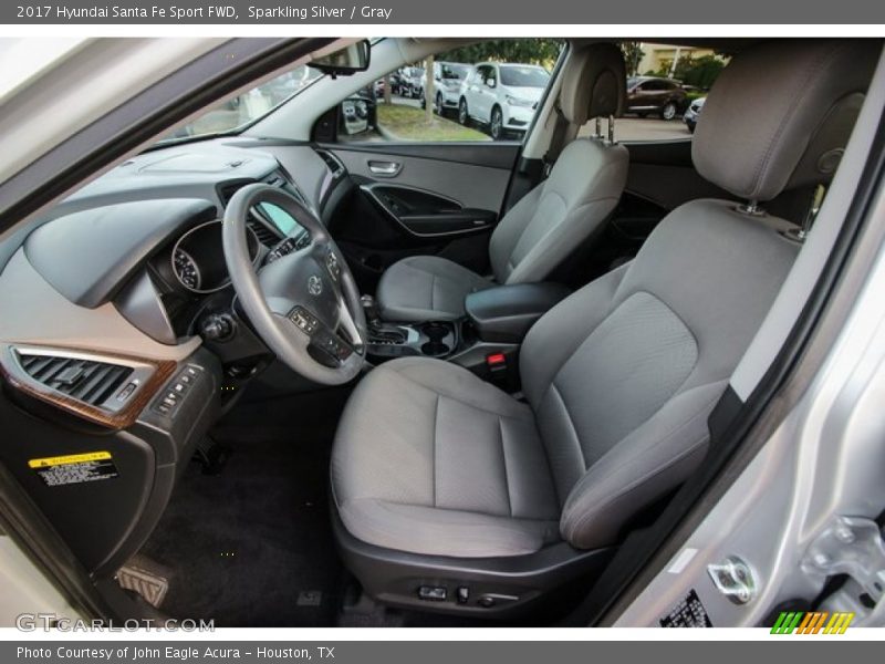 Sparkling Silver / Gray 2017 Hyundai Santa Fe Sport FWD