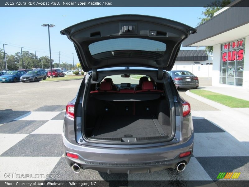 Modern Steel Metallic / Red 2019 Acura RDX A-Spec AWD