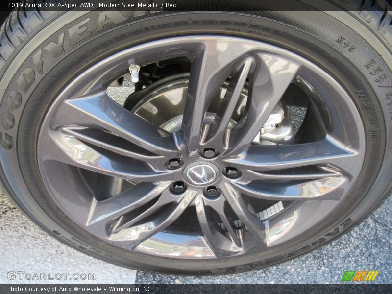 Modern Steel Metallic / Red 2019 Acura RDX A-Spec AWD