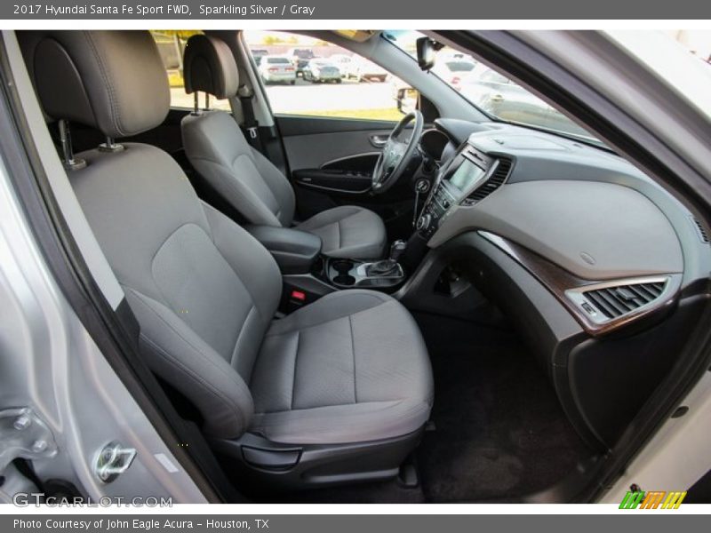 Sparkling Silver / Gray 2017 Hyundai Santa Fe Sport FWD