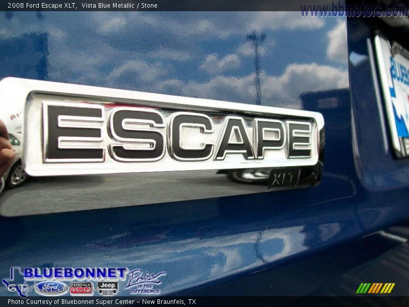Vista Blue Metallic / Stone 2008 Ford Escape XLT