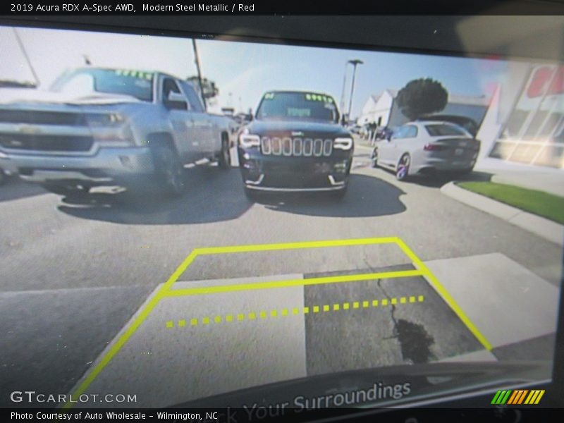 Modern Steel Metallic / Red 2019 Acura RDX A-Spec AWD