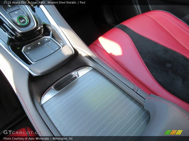Modern Steel Metallic / Red 2019 Acura RDX A-Spec AWD