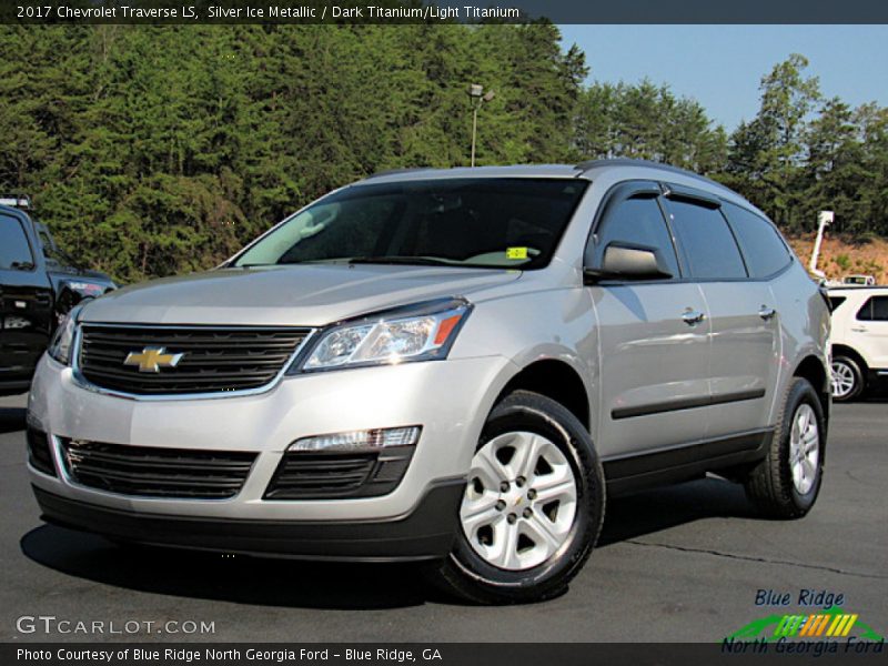 Silver Ice Metallic / Dark Titanium/Light Titanium 2017 Chevrolet Traverse LS