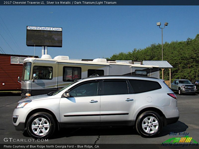 Silver Ice Metallic / Dark Titanium/Light Titanium 2017 Chevrolet Traverse LS