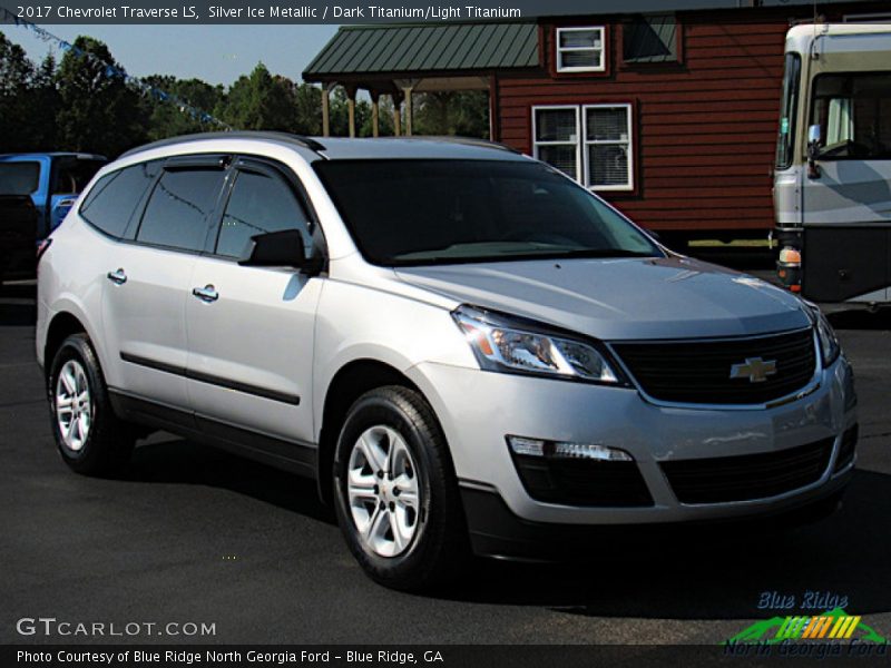 Silver Ice Metallic / Dark Titanium/Light Titanium 2017 Chevrolet Traverse LS