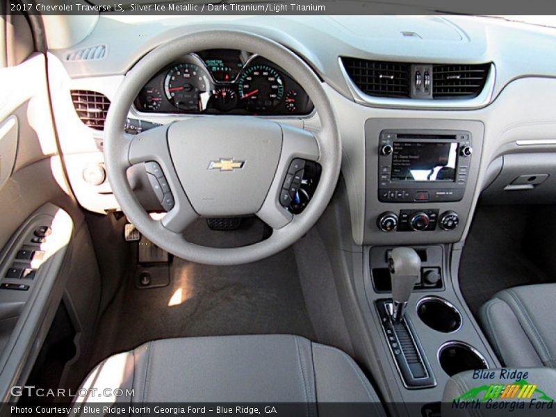 Silver Ice Metallic / Dark Titanium/Light Titanium 2017 Chevrolet Traverse LS