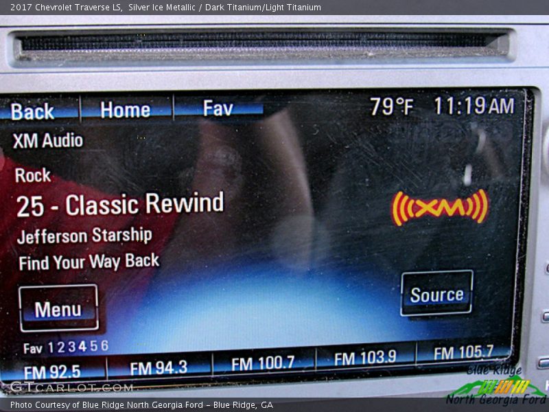 Silver Ice Metallic / Dark Titanium/Light Titanium 2017 Chevrolet Traverse LS