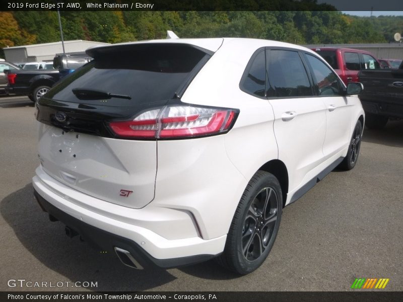 White Platinum / Ebony 2019 Ford Edge ST AWD