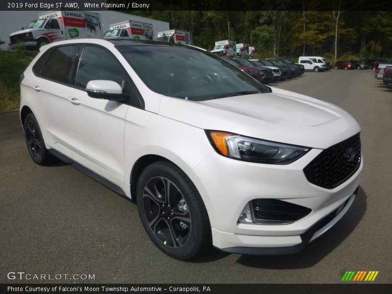 White Platinum / Ebony 2019 Ford Edge ST AWD