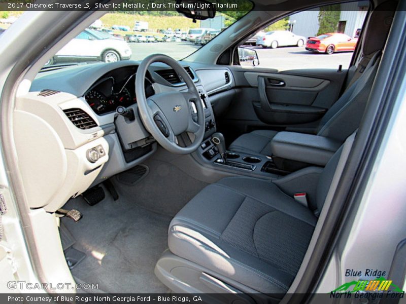 Silver Ice Metallic / Dark Titanium/Light Titanium 2017 Chevrolet Traverse LS