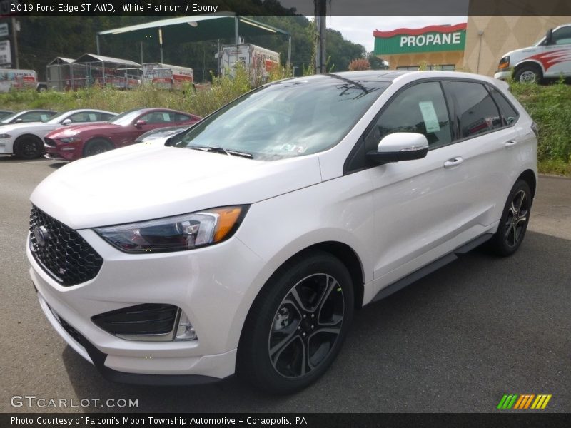 White Platinum / Ebony 2019 Ford Edge ST AWD