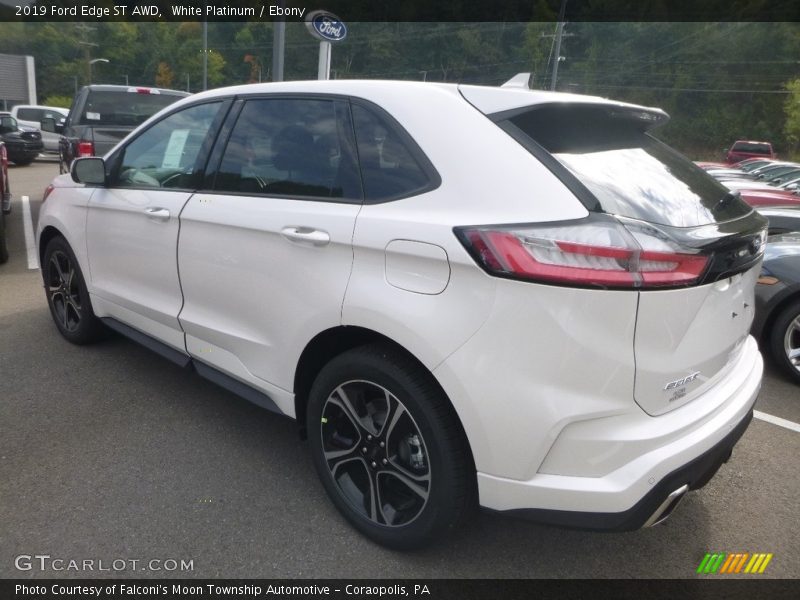 White Platinum / Ebony 2019 Ford Edge ST AWD