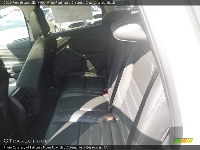 White Platinum / Chromite Gray/Charcoal Black 2019 Ford Escape SEL 4WD