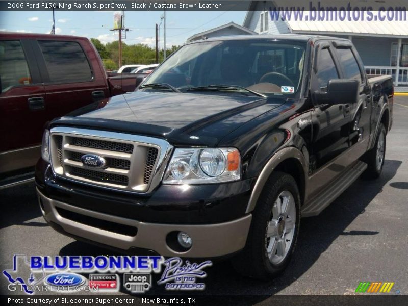 Black / Castano Brown Leather 2006 Ford F150 King Ranch SuperCrew