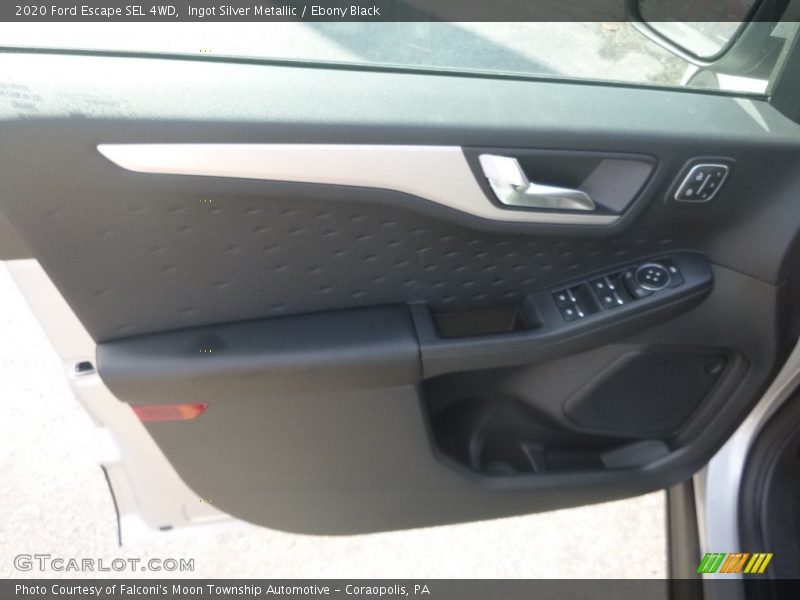 Ingot Silver Metallic / Ebony Black 2020 Ford Escape SEL 4WD
