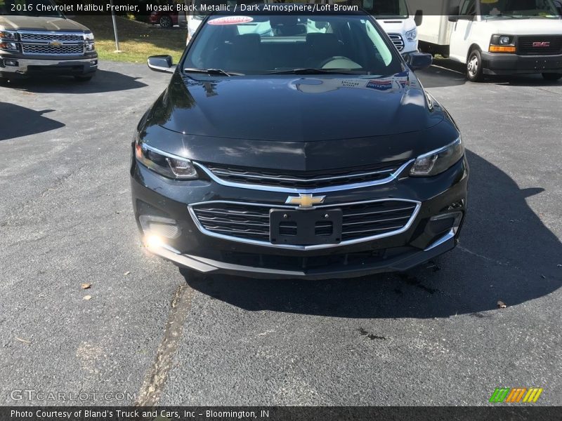 Mosaic Black Metallic / Dark Atmosphere/Loft Brown 2016 Chevrolet Malibu Premier