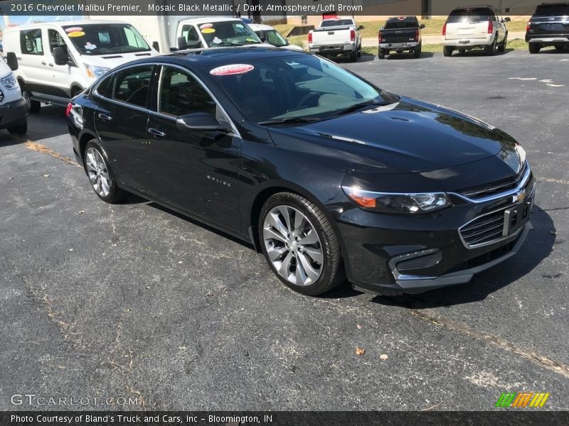 Mosaic Black Metallic / Dark Atmosphere/Loft Brown 2016 Chevrolet Malibu Premier