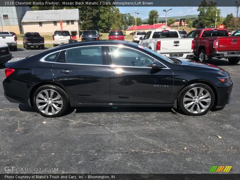 Mosaic Black Metallic / Dark Atmosphere/Loft Brown 2016 Chevrolet Malibu Premier