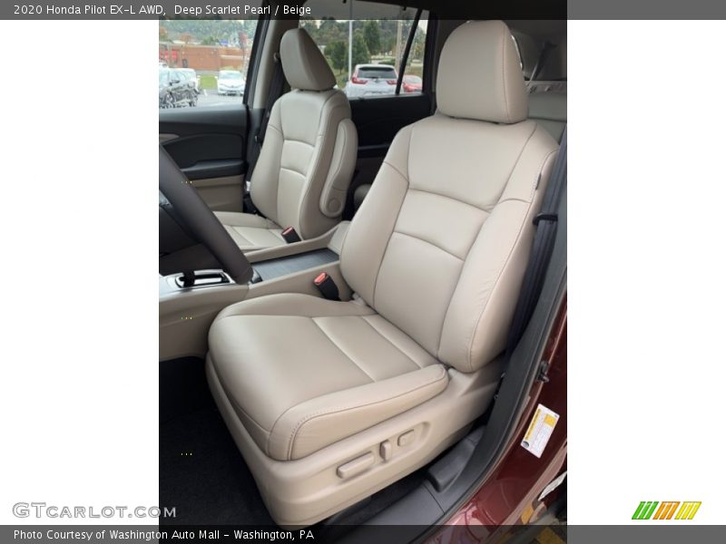 Front Seat of 2020 Pilot EX-L AWD