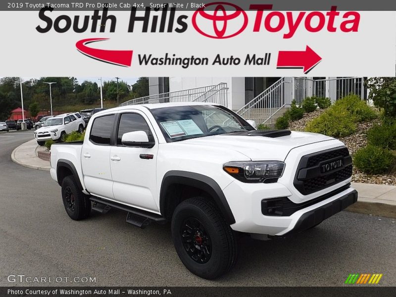 Super White / Black 2019 Toyota Tacoma TRD Pro Double Cab 4x4